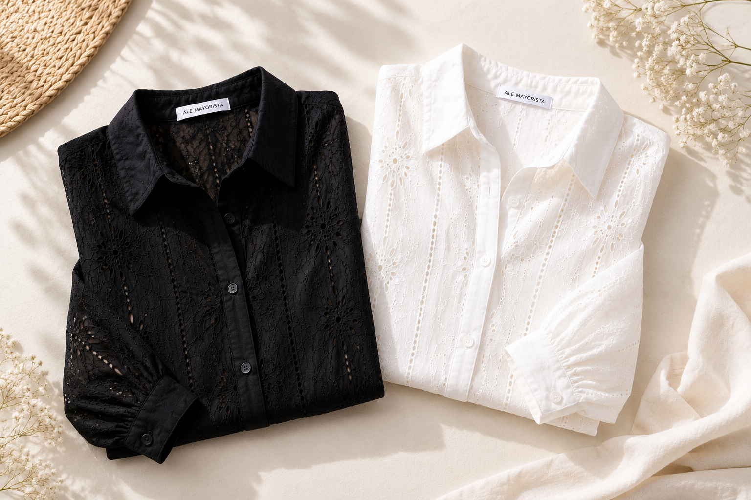 BLUSA CAMISERA BRODIRIE
